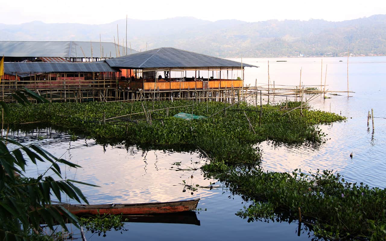 Lake Tondano in Sulawesi