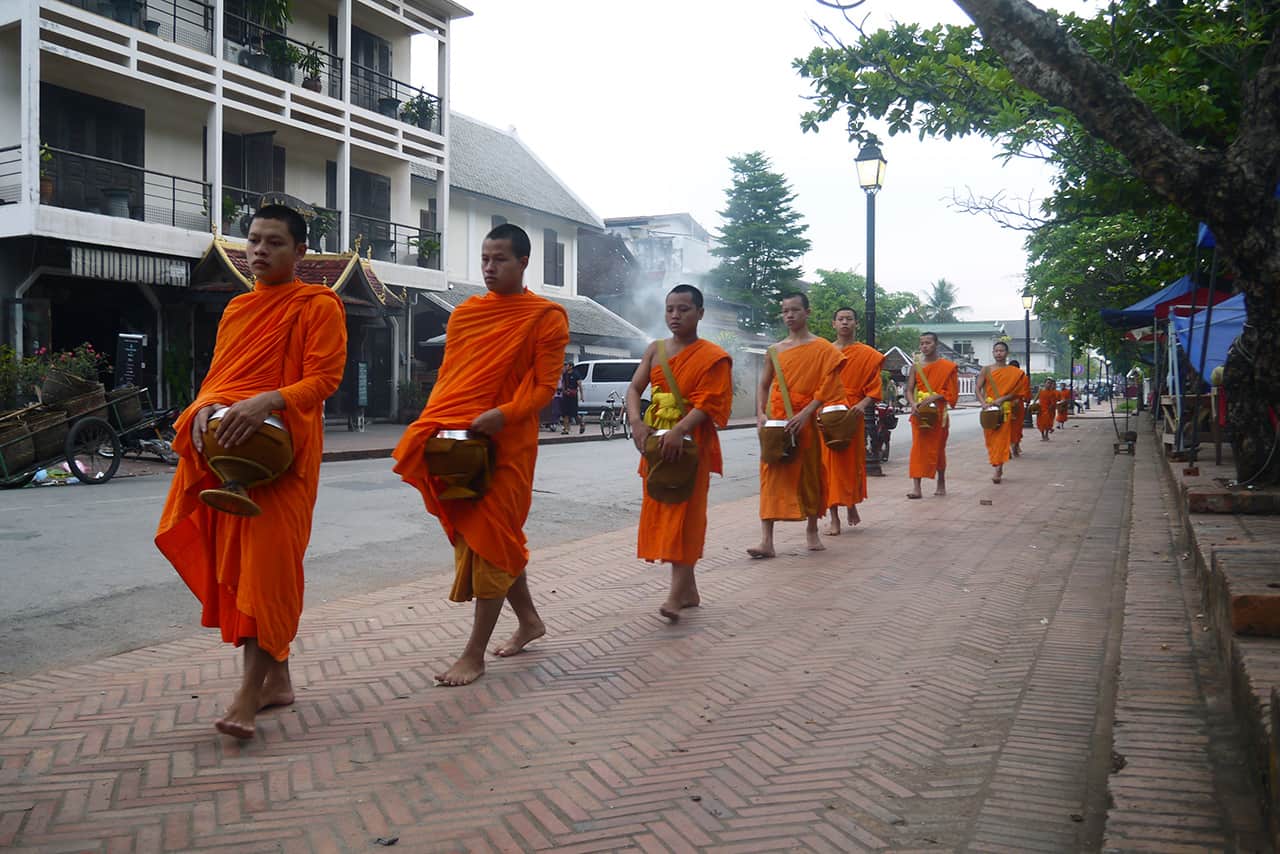 Lokaal straatbeeld in Laos