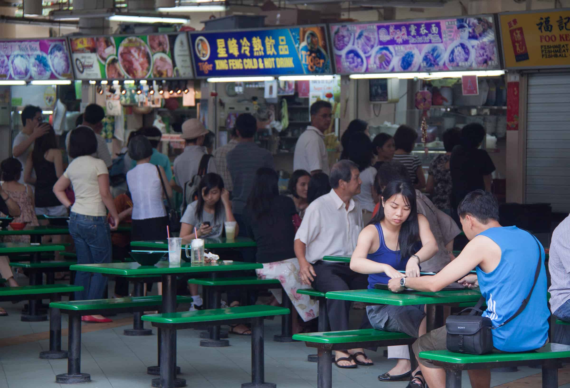 Heerlijk eten in Singapore