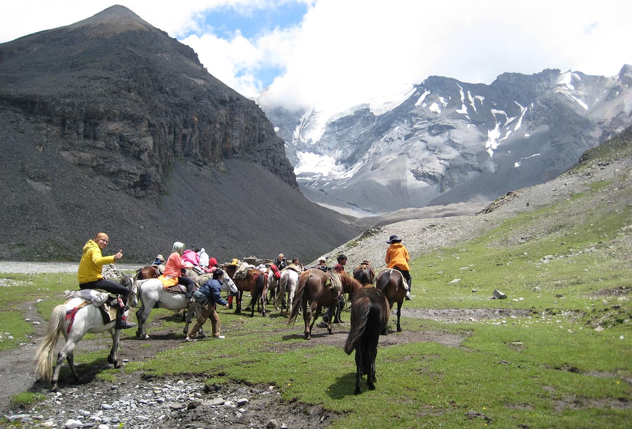 Te paard naar Ice Mountain