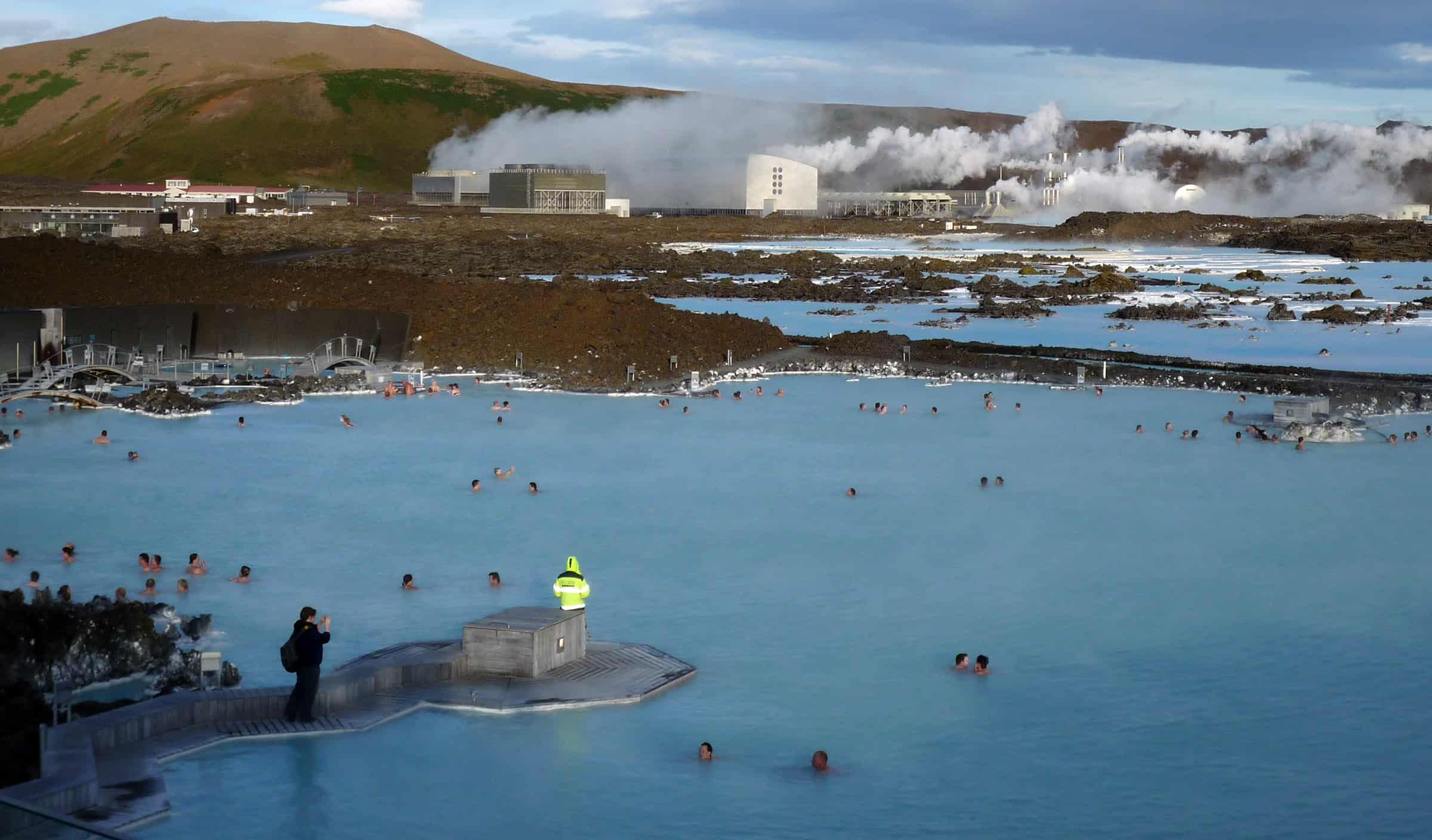 Blue Lagoon geothermaal bad in IJsland