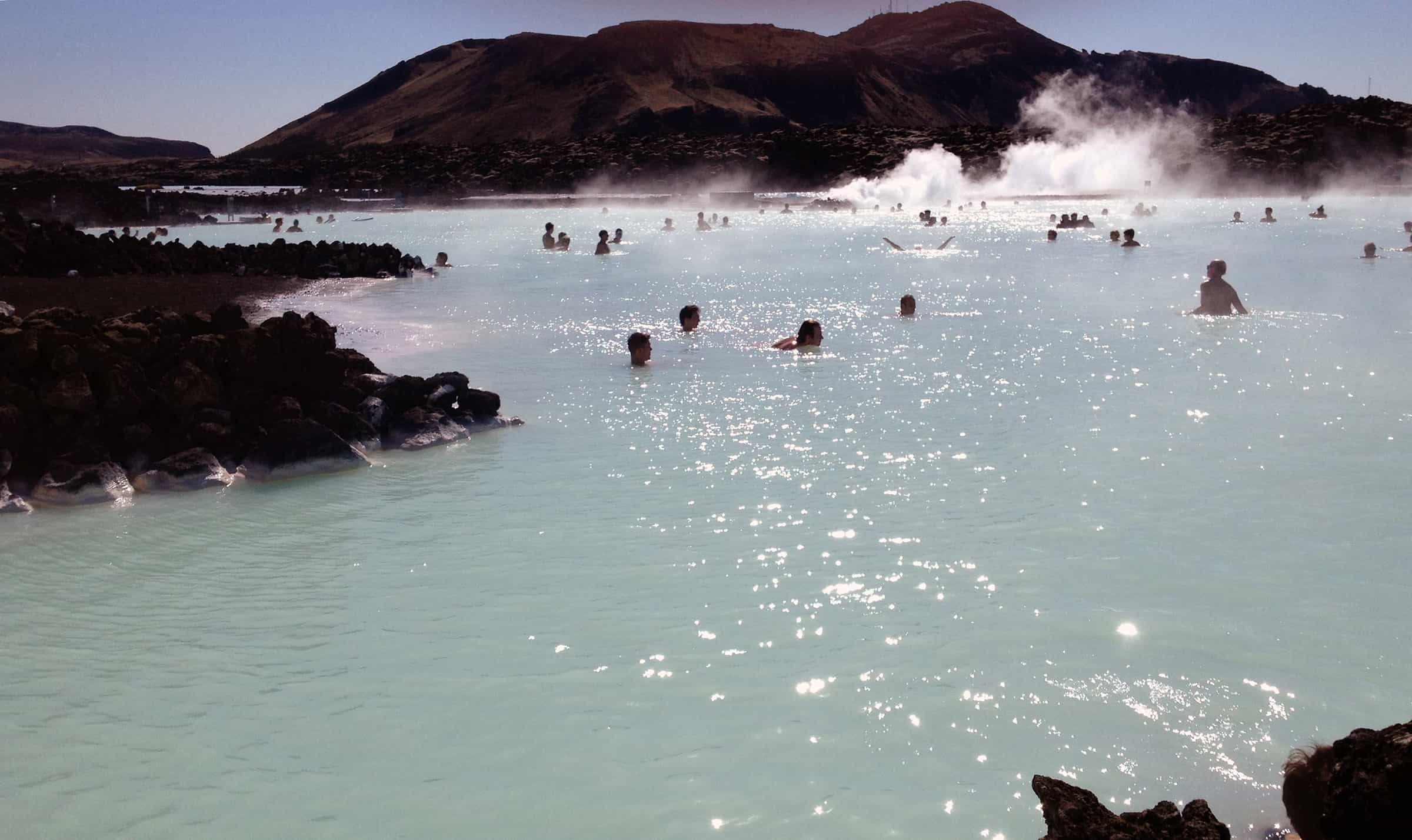Blue Lagoon geothermaal bad in IJsland