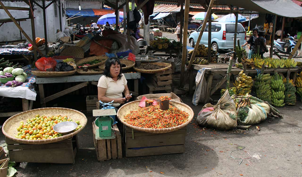 Huiveringwekkende dagmarkt van Tomohon