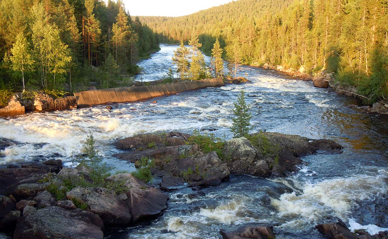 Schitterende outdoors van Arvidsjaur, Zweden