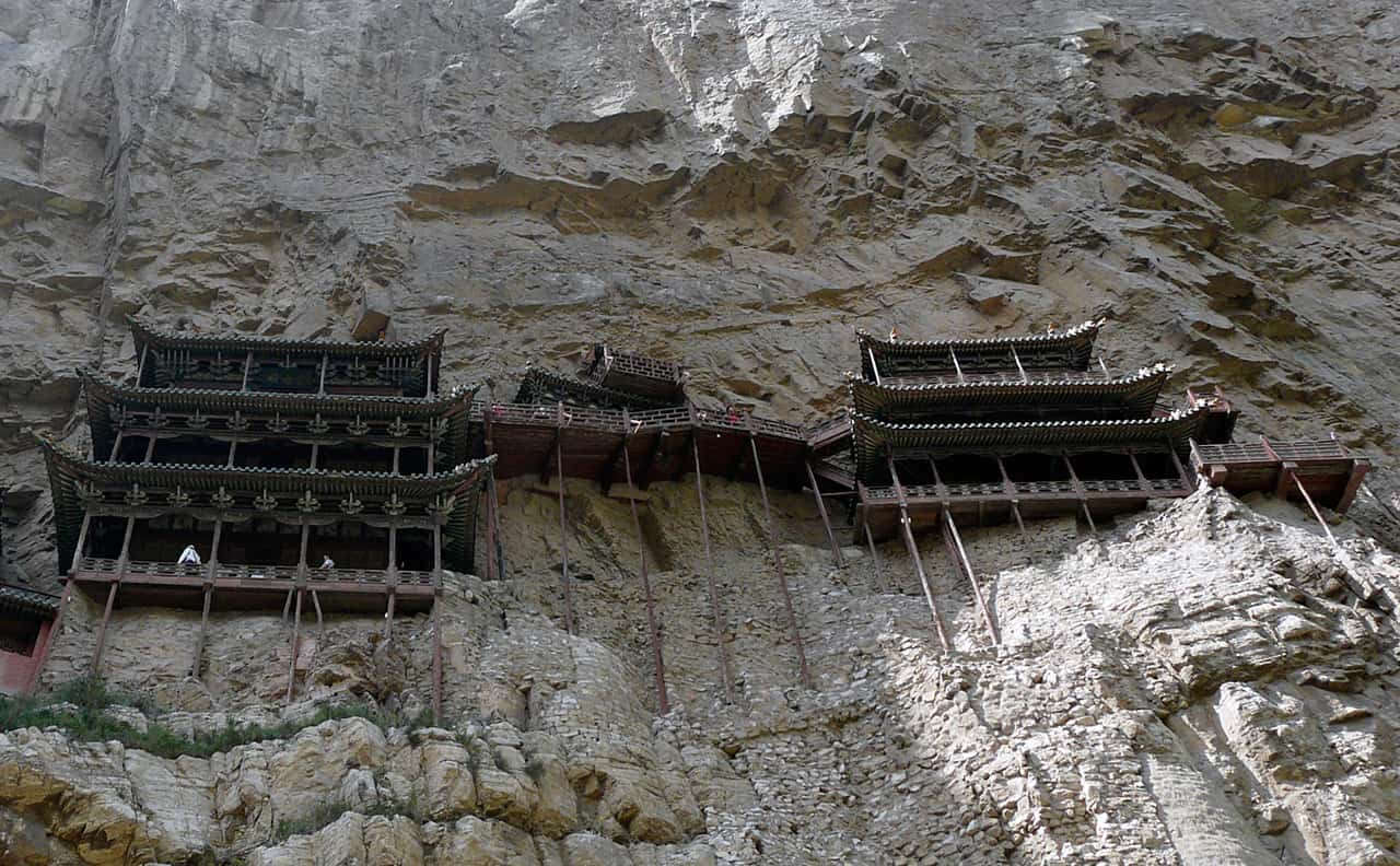 The Hanging Monastery (Hangende Klooster) bij Datong