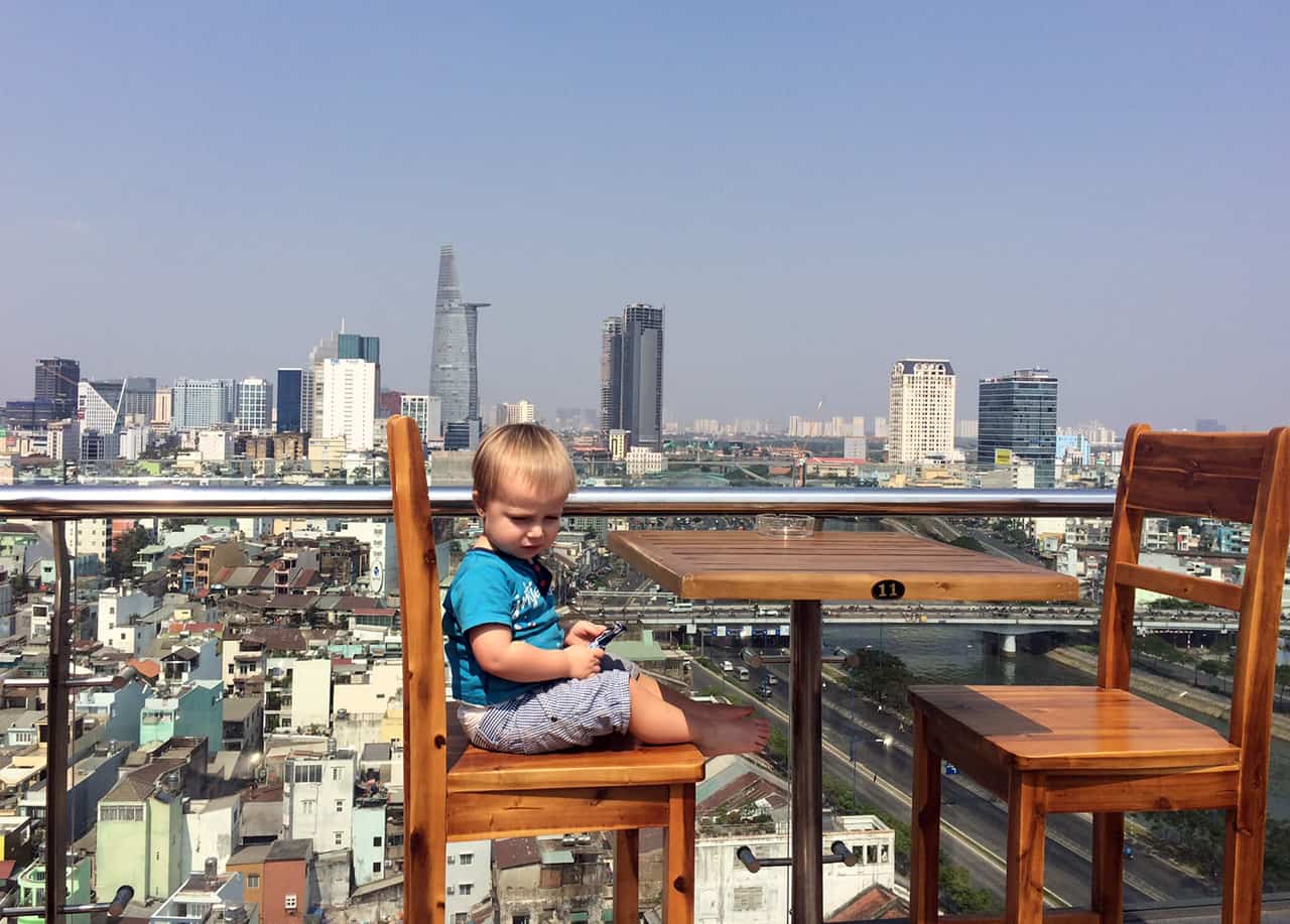 Met de kids in Vietnam en Cambodja