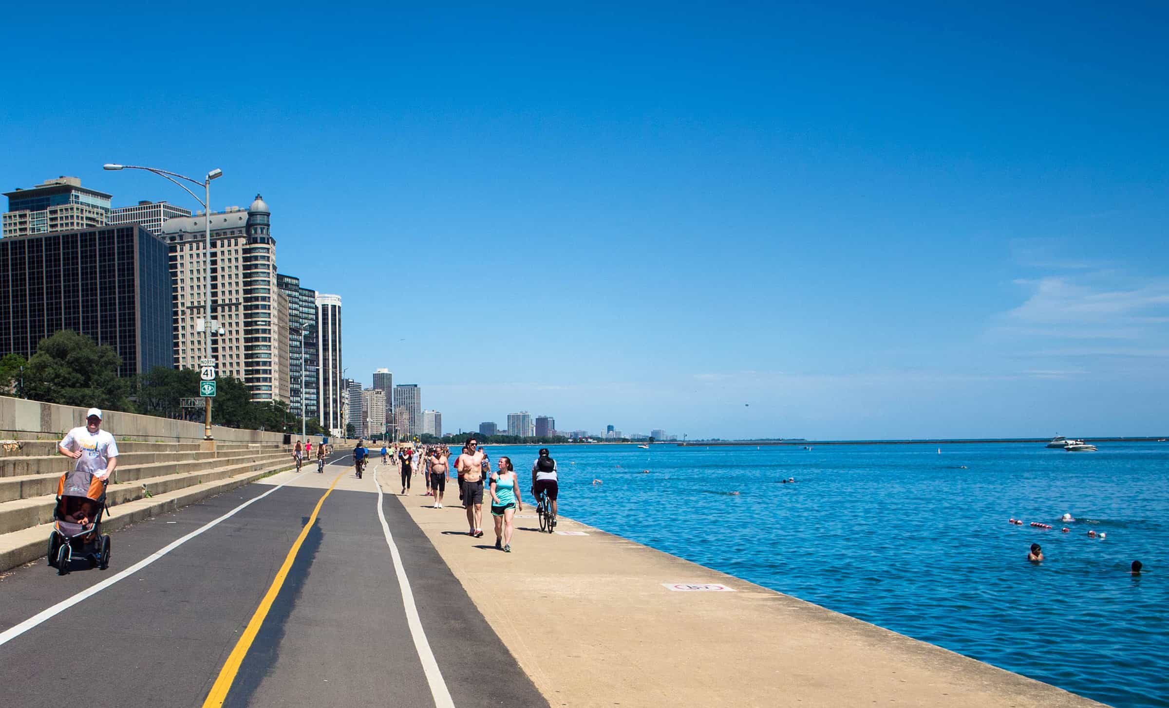 Lakefront Trail in Chicago