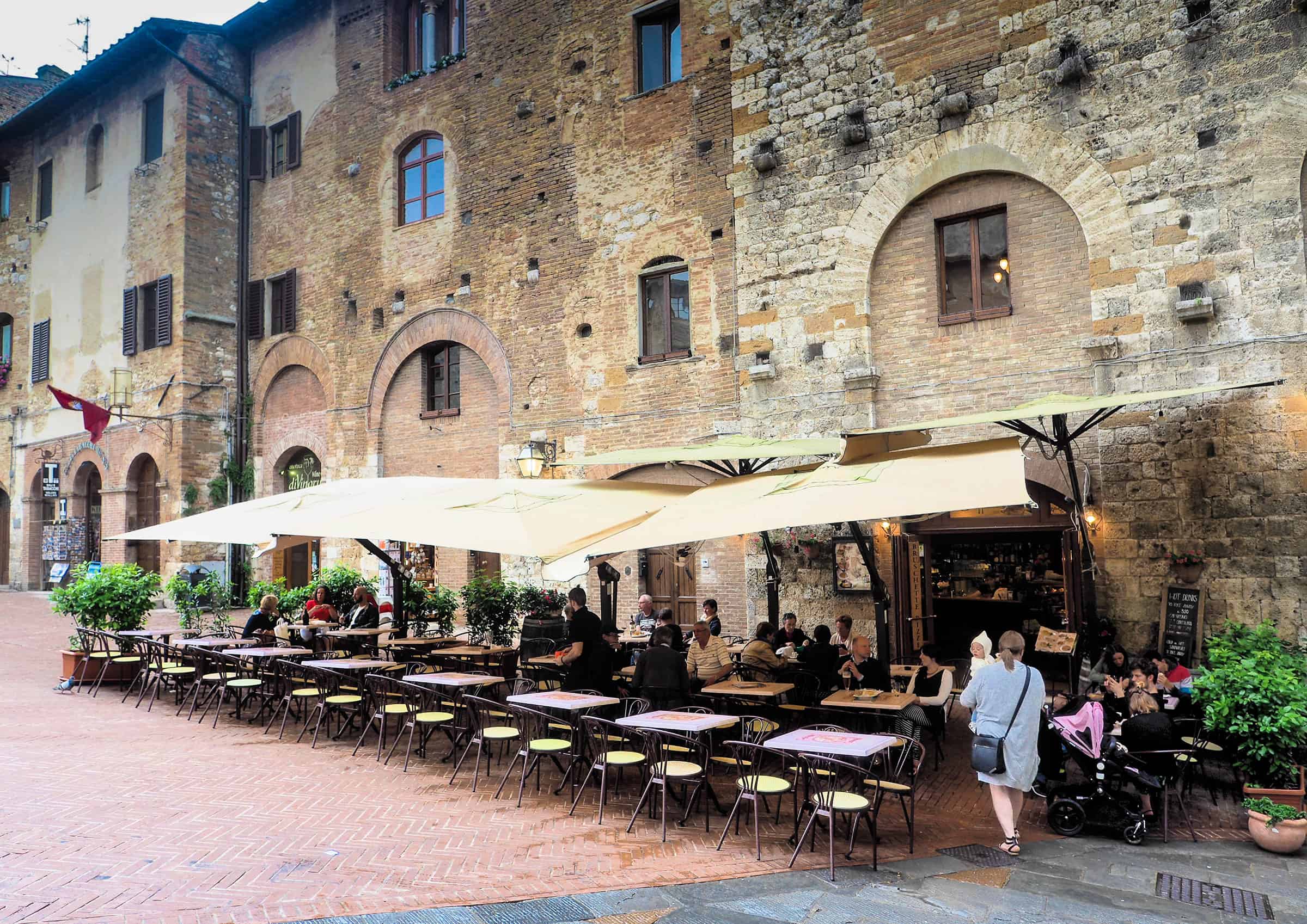 Het centrum van San Gimignano