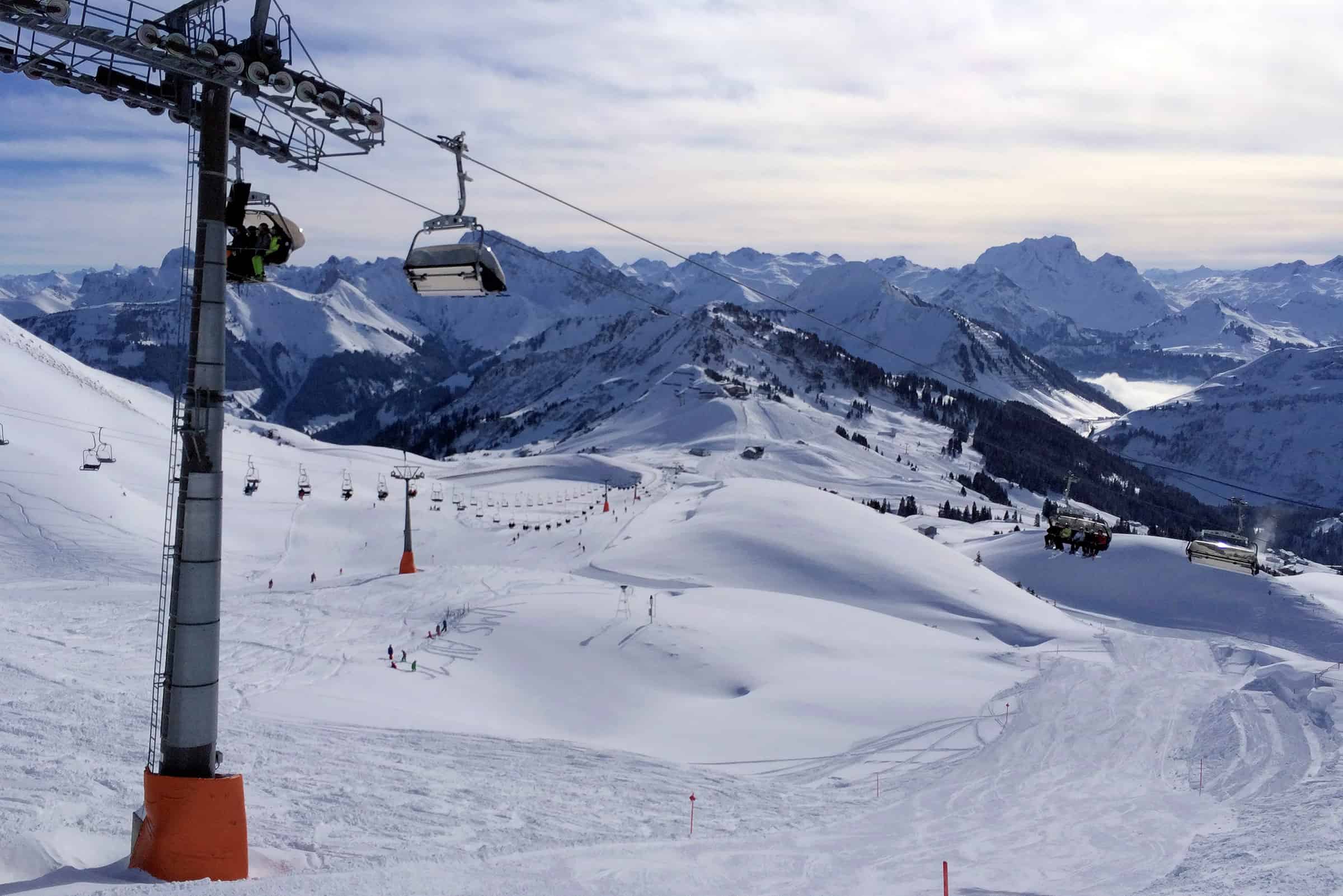 Skipistes in Damüls