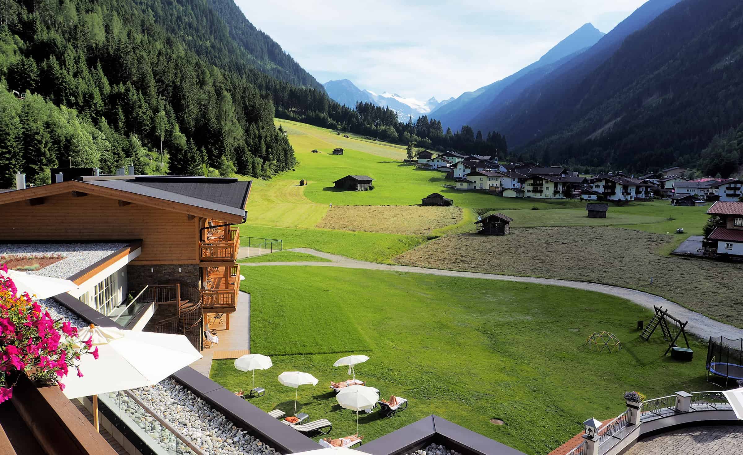 Zicht op de Stubai Gletsjer