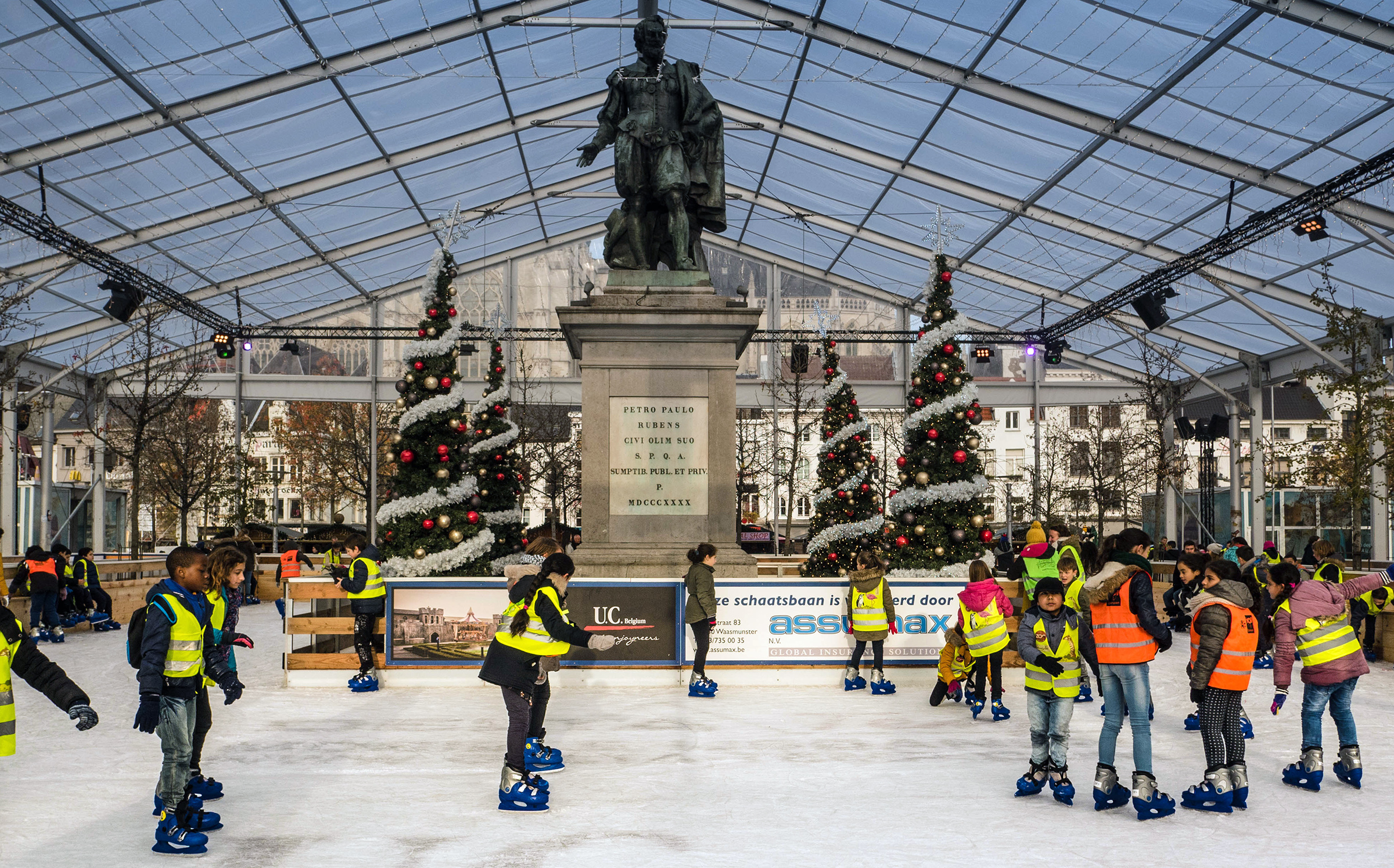 IJsbaan Winter in Antwerpen