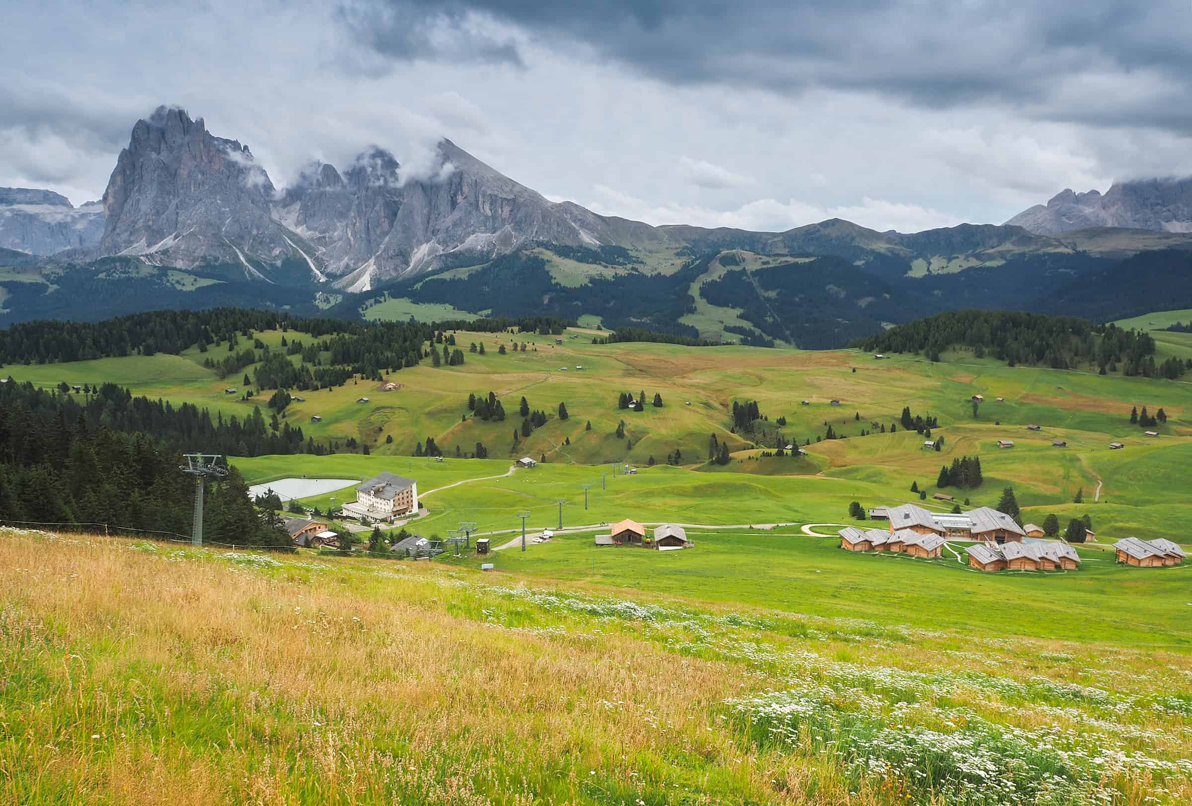 Uitzicht over Alpe de Siusi