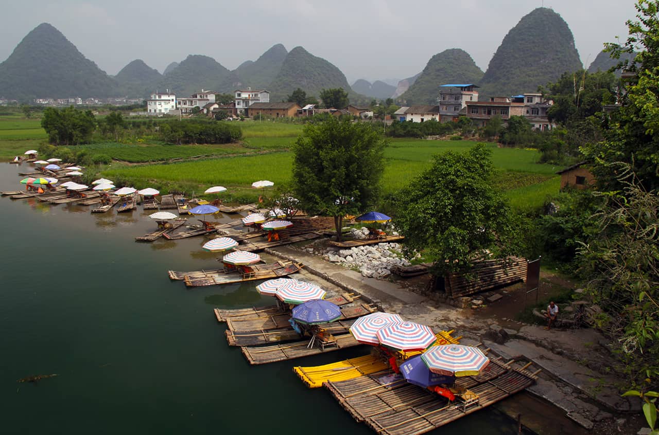 Riviertjes bij Yangshuo