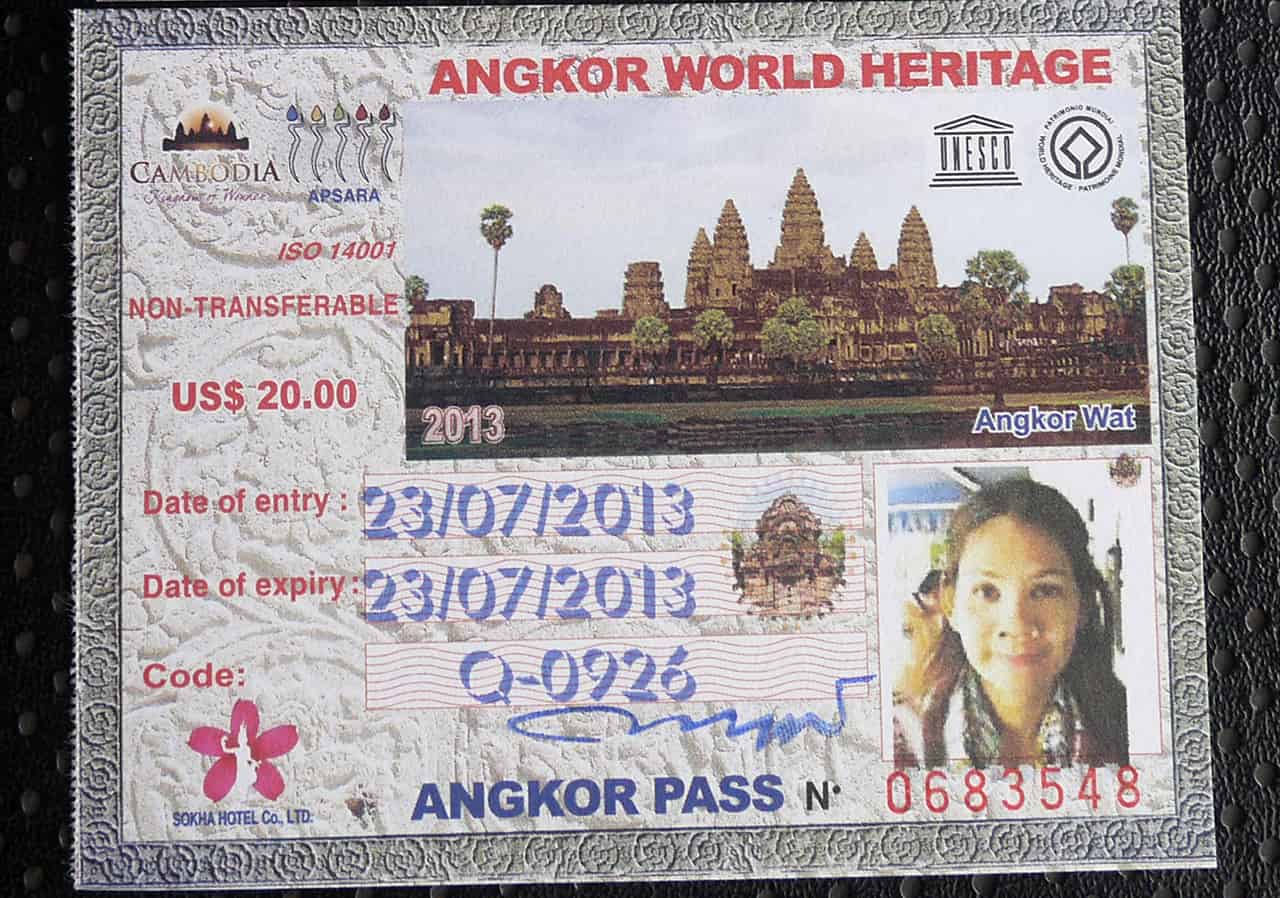 Angkor Pass voor 1 dag