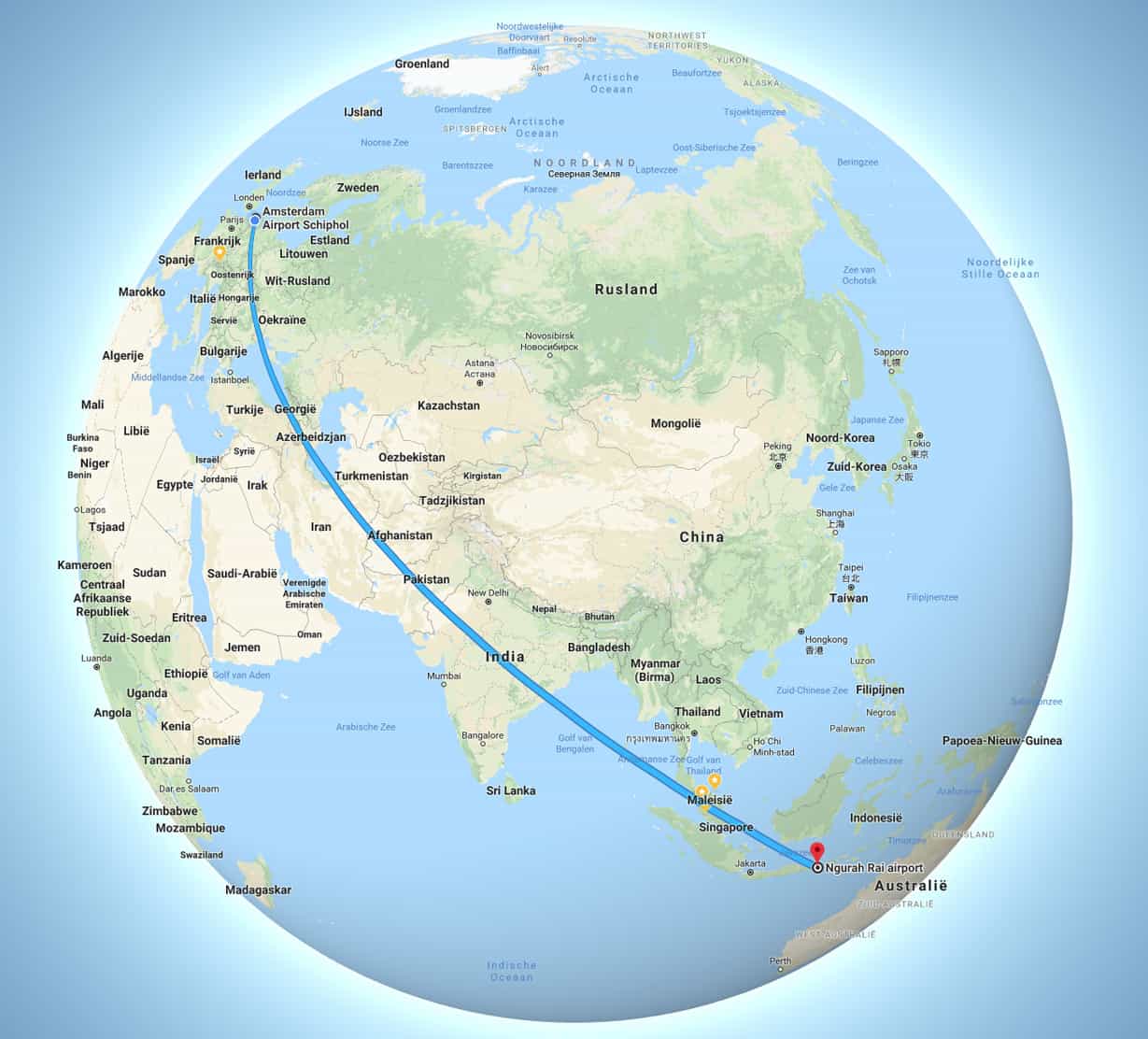 vlucht-amsterdam-denpasar-airport
