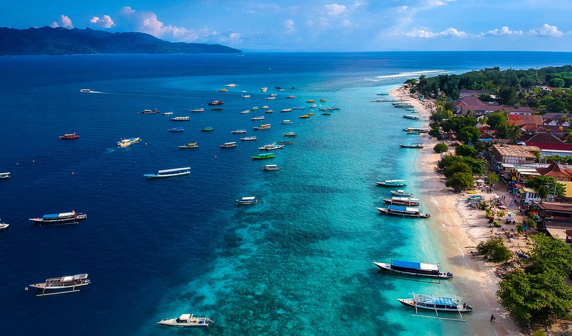 Gili bountyeilanden in Indonesië