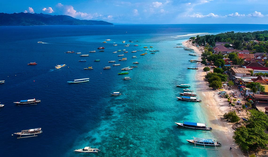 Gili bountyeilanden in Indonesië