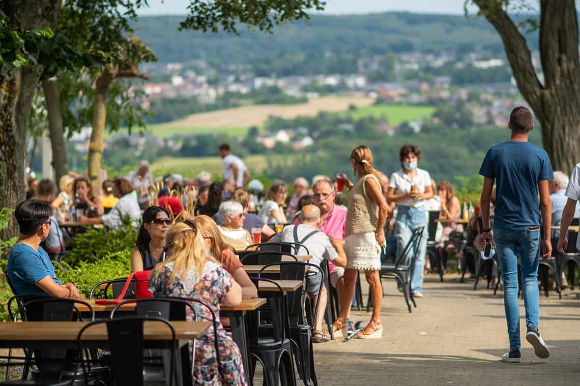 Leuk terras bij Namen